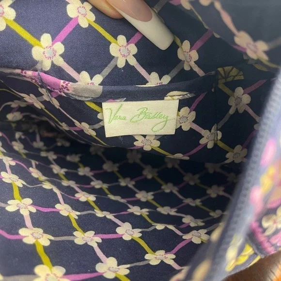 Vera Bradley Purple and Yellow Floral Backpack​​​ - Picture 8 of 12